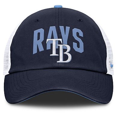 Men's Nike Navy Tampa Bay Rays Primetime Club Adjustable Trucker Hat