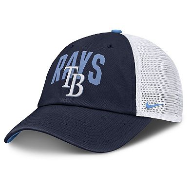 Men's Nike Navy Tampa Bay Rays Primetime Club Adjustable Trucker Hat