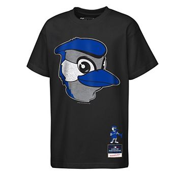 Youth Mitchell & Ness Black Toronto Blue Jays Big Face Mascot T-Shirt