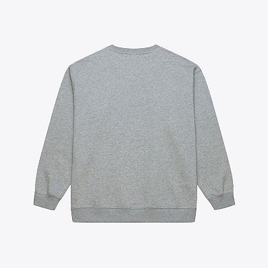 Men's Mitchell & Ness Heather Gray Dallas Stars Core Wordmark Fleece Sweatshirt