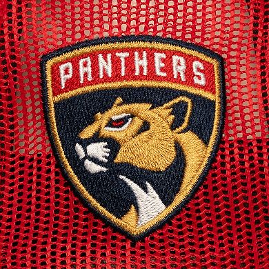Men's Mitchell & Ness Red Florida Panthers Head Coach Trucker Adjustable Hat