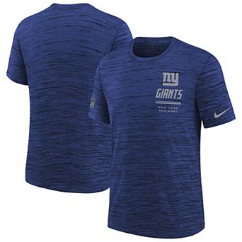 Youth Nike Royal New York Giants Sideline Velocity Dri-FIT T-Shirt