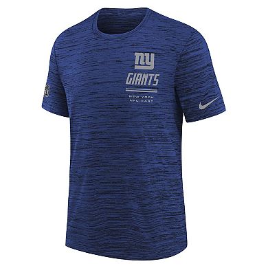 Youth Nike Royal New York Giants Sideline Velocity Dri-FIT T-Shirt