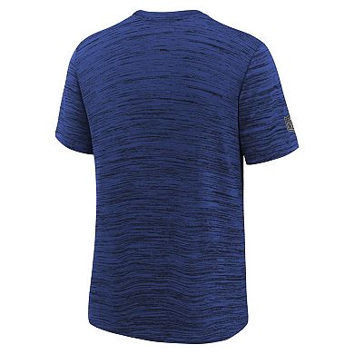 Youth Nike Royal New York Giants Sideline Velocity Dri-FIT T-Shirt