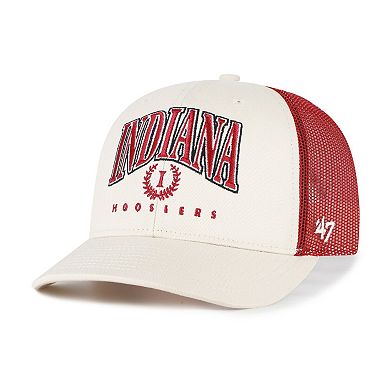 Men's '47 Natural Indiana Hoosiers Drawbridge Trucker Adjustable Hat