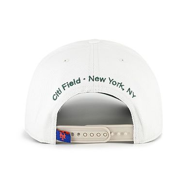 Men's '47 White/Green New York Mets Flora Gallery Hitch Adjustable Hat