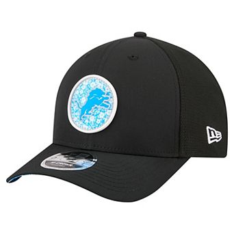 Men's New Era Black Detroit Lions Floral 9FORTY M-Crown Trucker Adjustable Hat