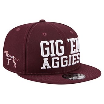 Men's New Era Maroon Texas A&M Aggies Go Team 9FIFTY Snapback Hat
