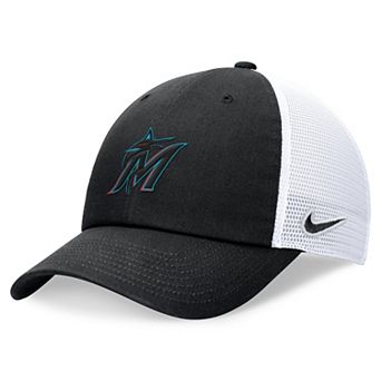 Men's Nike Black Miami Marlins Club Trucker Adjustable Hat