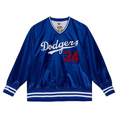 Unisex Mitchell & Ness Fernando Valenzuela Royal Los Angeles Dodgers 1986 Authentic Satin Pullover