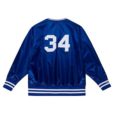 Unisex Mitchell & Ness Fernando Valenzuela Royal Los Angeles Dodgers 1986 Authentic Satin Pullover