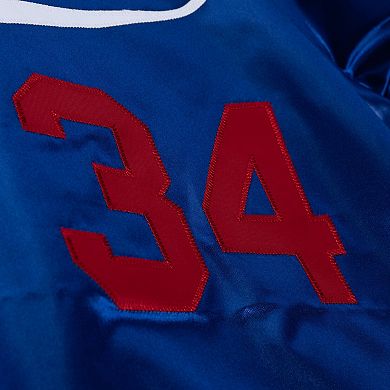 Unisex Mitchell & Ness Fernando Valenzuela Royal Los Angeles Dodgers 1986 Authentic Satin Pullover