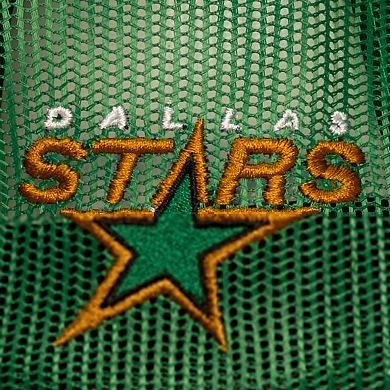Men's Mitchell & Ness Kelly Green Dallas Stars Head Coach Trucker Adjustable Hat