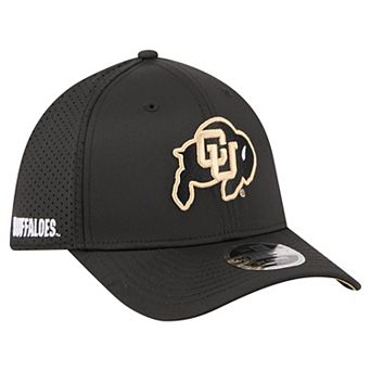 Men's New Era Black Colorado Buffaloes 39THIRTY M-Crown Flex Fit Hat