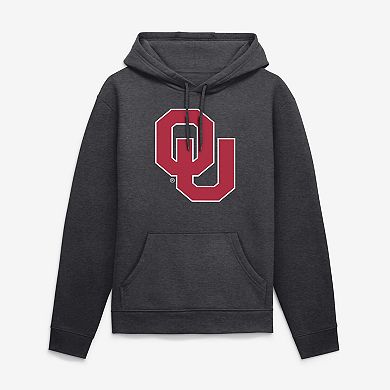 Men's Logo Athletic Heather Charcoal Oklahoma Sooners Sunset Hoodie