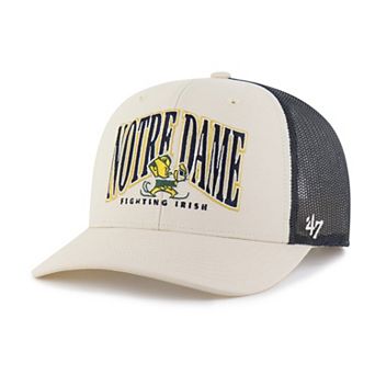 Men's '47 Natural Notre Dame Fighting Irish Drawbridge Trucker Adjustable Hat