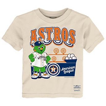 Toddler Mitchell & Ness Cream Houston Astros Step Back Up T-Shirt
