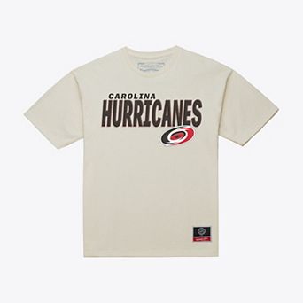 Men's Mitchell & Ness Cream Carolina Hurricanes Core Plus T-Shirt