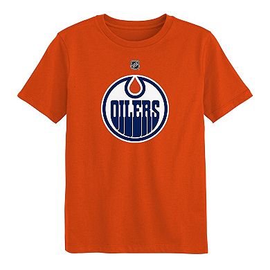 Preschool Outerstuff Orange Edmonton Oilers Primary Logo T-Shirt