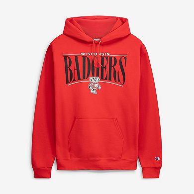 Men's Champion Red Wisconsin Badgers Team Pride Powerblend Hoodie