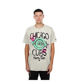 Men's New Era Cream Chicago Cubs Lifestyle Punk Core T-Shirt