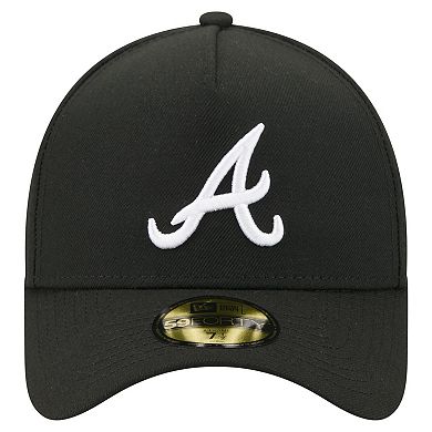 Men's New Era Black Atlanta Braves A-Frame 59FORTY Fitted Hat