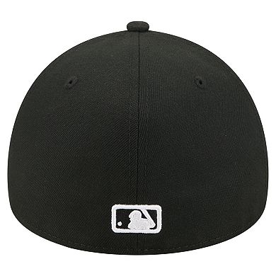Men's New Era Black Atlanta Braves A-Frame 59FORTY Fitted Hat
