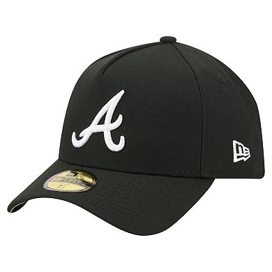 Men's New Era Black Atlanta Braves A-Frame 59FORTY Fitted Hat
