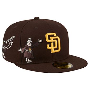 Men's New Era Brown San Diego Padres Run Mascot 59FIFTY Fitted Hat