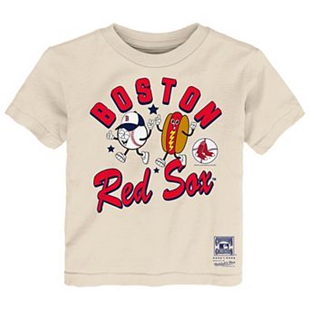 Toddler Mitchell & Ness Natural Boston Red Sox Snack T-Shirt
