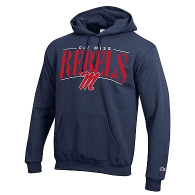 Men's Champion Navy Ole Miss Rebels Team Pride Powerblend Hoodie