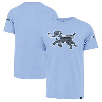 Men's '47 Light Blue Utah Mammoth Dog Mascot T-Shirt