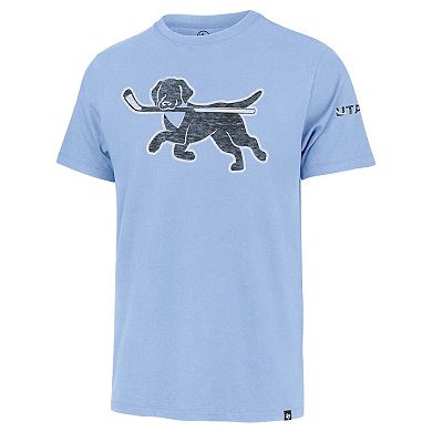 Men's '47 Light Blue Utah Mammoth Dog Mascot T-Shirt