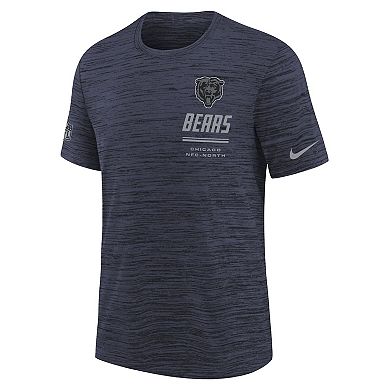 Youth Nike Navy Chicago Bears Sideline Velocity Dri-FIT T-Shirt