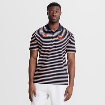 Men's Nike Navy Houston Astros Cooperstown Collection Dri-FIT Victory Striped Polo