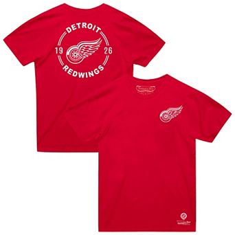 Men's Mitchell & Ness Red Detroit Red Wings Core Penalty Box 3.0 T-Shirt
