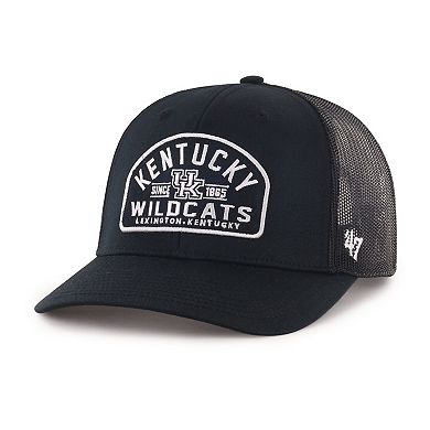 Men's '47 Black Kentucky Wildcats Leland Trucker Adjustable Hat