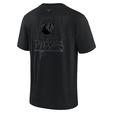 Men's Fanatics Minnesota Timberwolves Blackout Heavyweight T-Shirt