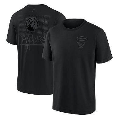 Men's Fanatics Minnesota Timberwolves Blackout Heavyweight T-Shirt