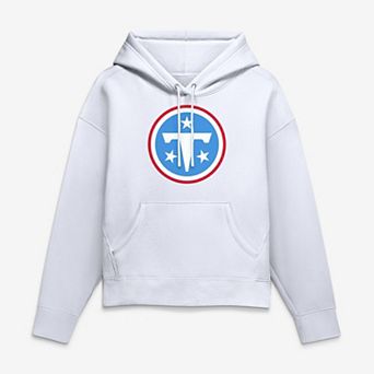 Women's Fanatics White Tennessee Titans Legacy Logo Essential Hoodie