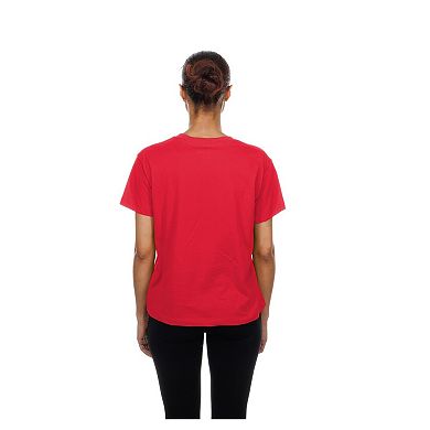 Women's New Era Red Philadelphia Phillies V-Neck T-Shirt