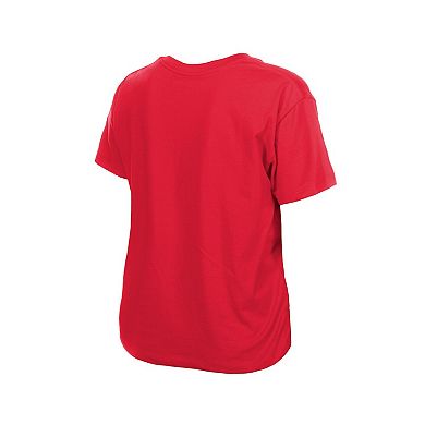 Women's New Era Red Philadelphia Phillies V-Neck T-Shirt