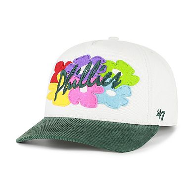 Men's '47 White/Green Philadelphia Phillies Flora Gallery Hitch Adjustable Hat