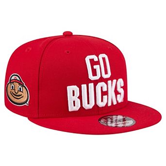 Men's New Era Scarlet Ohio State Buckeyes Go Team 9FIFTY Snapback Hat
