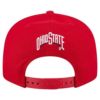 Men's New Era Scarlet Ohio State Buckeyes Go Team 9FIFTY Snapback Hat