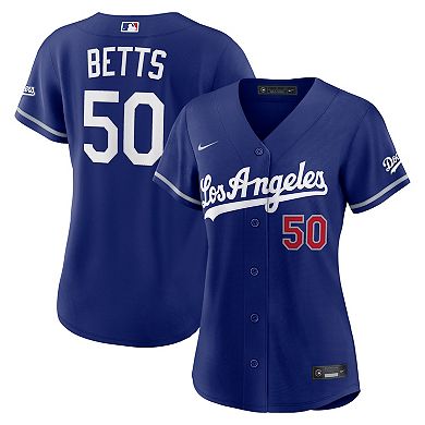 Women's Nike Mookie Betts Royal Los Angeles Dodgers Alternate Stadium Jersey