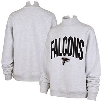 Women's '47 Gray Atlanta Falcons Subtle Muse Mock Neck Sweatshirt