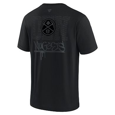 Men's Fanatics Denver Nuggets Blackout Heavyweight T-Shirt