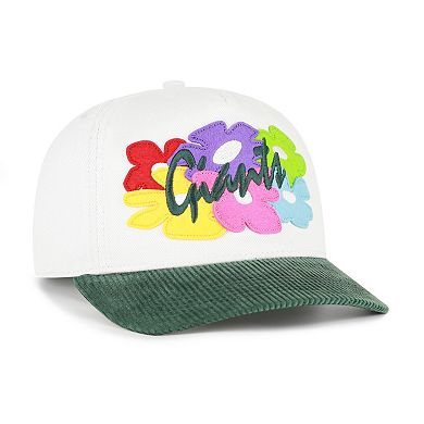 Men's '47 White/Green San Francisco Giants Flora Gallery Hitch Adjustable Hat
