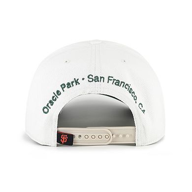 Men's '47 White/Green San Francisco Giants Flora Gallery Hitch Adjustable Hat